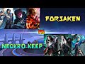 Neckrokeep vs forsaken squad 1 vs 1 fight  mobile legends forsaken vs neckreokeep