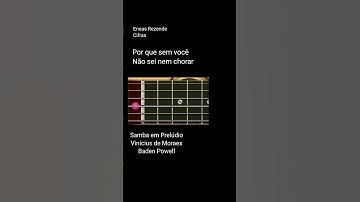 Thumbnail of Samba em prelúdio Solo de Violão, Composição de Vinicius de Moraes e Baden Powell,Percepção Melódica