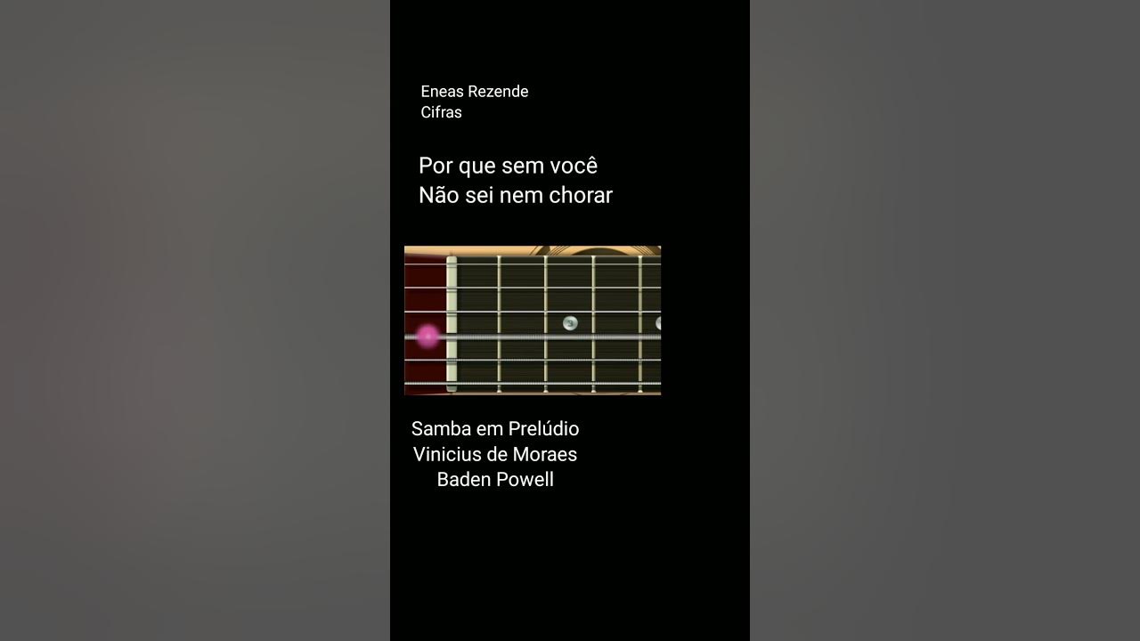 Samba em prelúdio Solo de Violão, Composição de Vinicius de Moraes e Baden Powell,Percepção Melódica