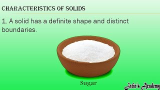 characteristics of solid / properties of solid / states of matter / physics icse @jatinacademy