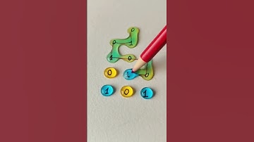 Draw a straight line connecting the numbers 0 to 1✍️👉 #drawing #line #maths #shorts