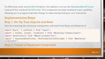 React Testing Library: Solving the Material UI DatePicker Input Issue