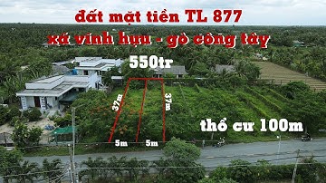 (Đã bán)2 lô đất nền mặt tiền TL877 5m x 37m có 100m thổ cư tại xã vĩnh hựu huyện gò công tây TG