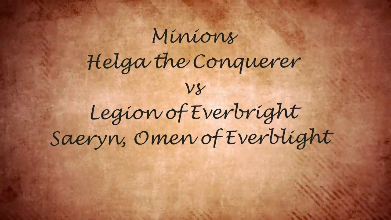 Battle Report 023 - Mk3 Minions Helga vs Legion Saeryn - English Commentary