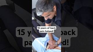 Instant pain relief after DEEP adjustment! 15 years of back pain helped. #chiropractor