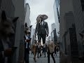 🐘 Imagine being impossible to miss.Four meters tall.Standing in the middle of a crowded city.