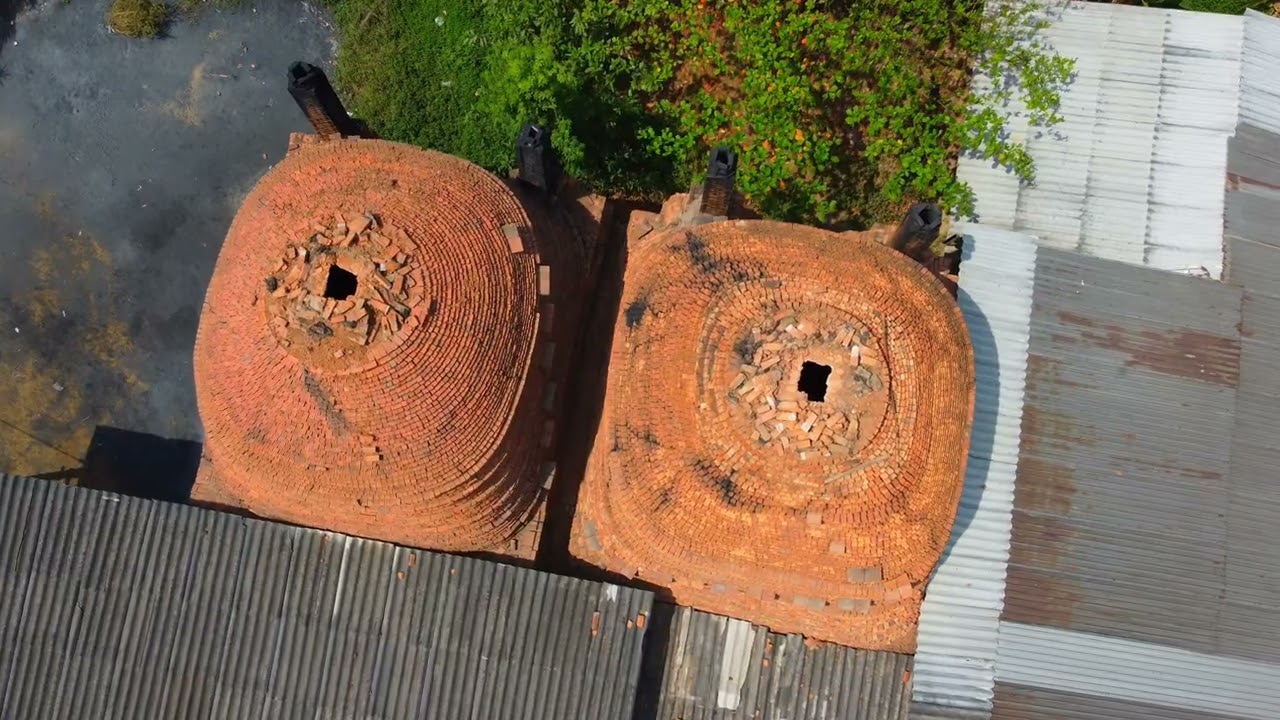 Mekong Delta brick production and firing 🇻🇳Vietnam 2024 4K UHD