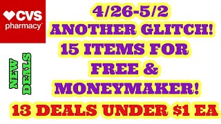 GLITCH! FREE & MONEYMAKERS AT CVS 4/26-5/2!