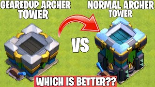 Archer Tower Vs Geared up Archer Tower On Coc | Archer Tower Tournament | Clash Of Clans |