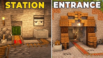 5+ Mineshaft Build Hacks in Minecraft!