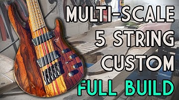 Turning EXOTIC Woods into a CUSTOM 5 String MULTI-SCALE BASS