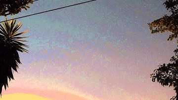 Star Timelapse (half speed) - Astrophotography - Panasonic GH2 - SLO, CA