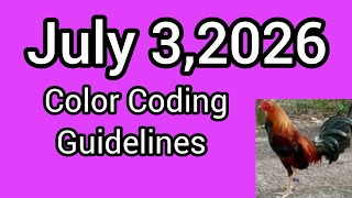 July 3,2026 Color Coding Guidelines 