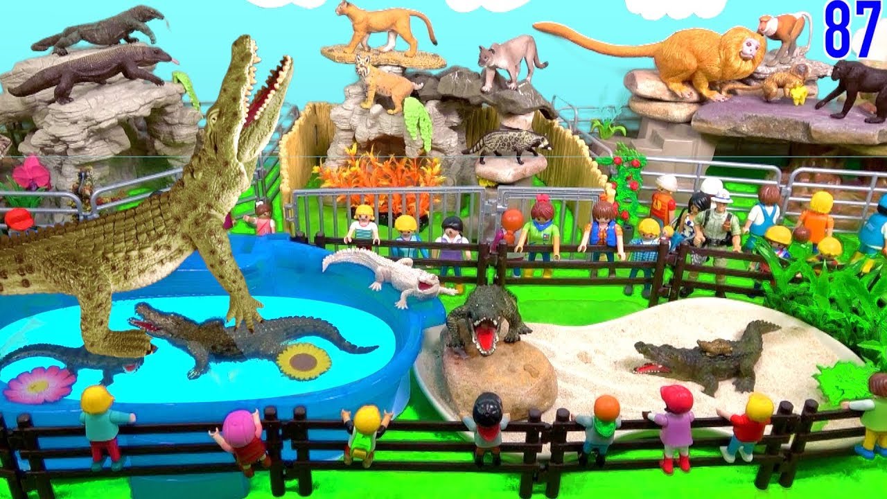 sea of thieves Learn Colors with Wild Animals and Zoo Animal Toys - Blue Pond - Educational Toys For Kids 87