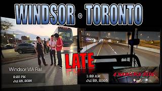 Late Night Windsor to Toronto Due to Mechanical Issues VIA Rail Train is Replace By a Bus