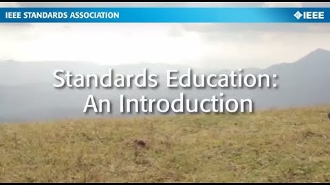 Standards Education: An Introduction (English)
