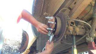 Wheel stud install on 2001 GMC CHEV Sierra Silverado 2500 8 bolt rear wheel DIY tools and tips