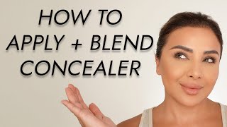 HOW TO APPLY AND BLEND CONCEALER BEFORE FOUNDATION | NINA UBHI