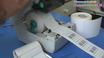 Barcode Label Maker Software: How to change media in thermal printer