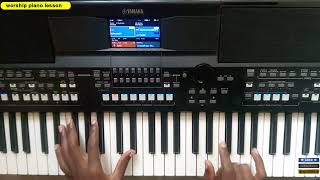 Wastahili bwana| piano tutorial F-sharp key @worshipsam