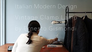 Ernesto Gismondi Sintesi Clip Lamp:エルネスト・ジスモンディ クリップ ランプ 照明 イタリア ポストモダン コイズミ