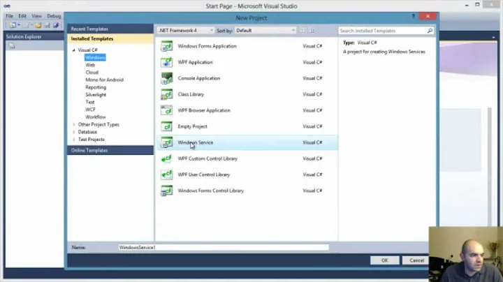 C# - How to Create a Windows Service - Part 1/3