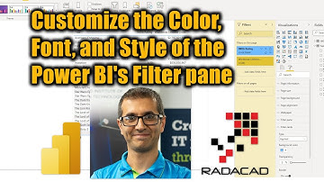 Power BI Filter pane   Customize the Color Font and Style