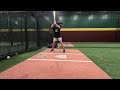 practicing baseball