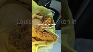 Louisiana fried chicken wings and fries $11. 4 wings and fries.