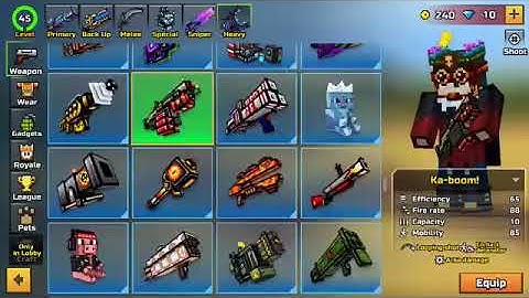 TOP 5 BEST WEAPONS FOR ROCKET JUMPING (PIXEL GUN 3D)