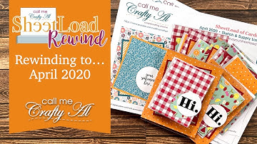 SheetLoad Rewind to April 2020 | A SheetLoad of Clear Cards & 7 BONUS Cards from Scraps #SLCTApr2020