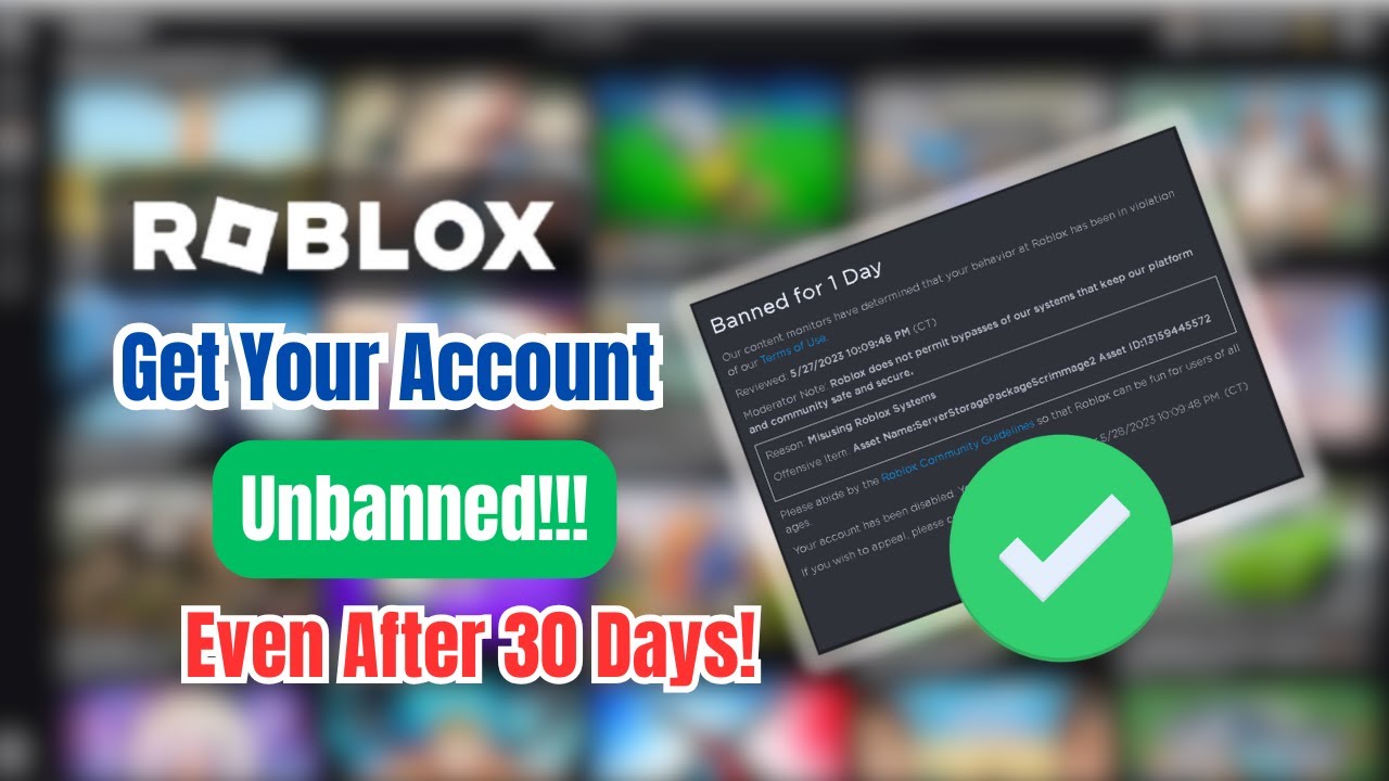 Roblox Account Banned For 1 Day Or More How To Get Your Roblox Account 