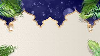 Islamic Background Model #1 - Blue and Cream