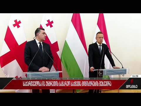 საქართველოსა და უნგრეთის საგარეო საქმეთა მინისტრების შეხვედრა