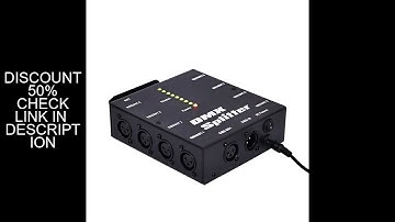 8 Way Isolated DMX Splitter - 8 Branch Universal Splitter Amplifier Distributor 3Pin Outputs for DMX