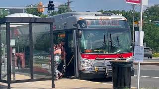 WMATA Metrobus 2012 New Flyer Xcelsior Bus XDE40 #7222 on Route Q4 to Rockville Station