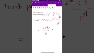 Fourth Proportion Trick in 10 Seconds 🔥 | SSC Maths Shortcut | #shorts