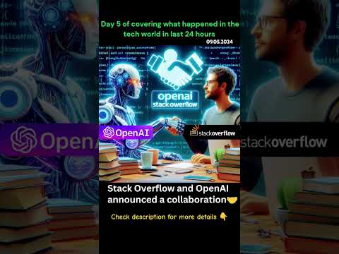 OpenAI collaborates with Stack Overflow 🤝 #openai #stackoverflow #ai #news #collab #viral #tech