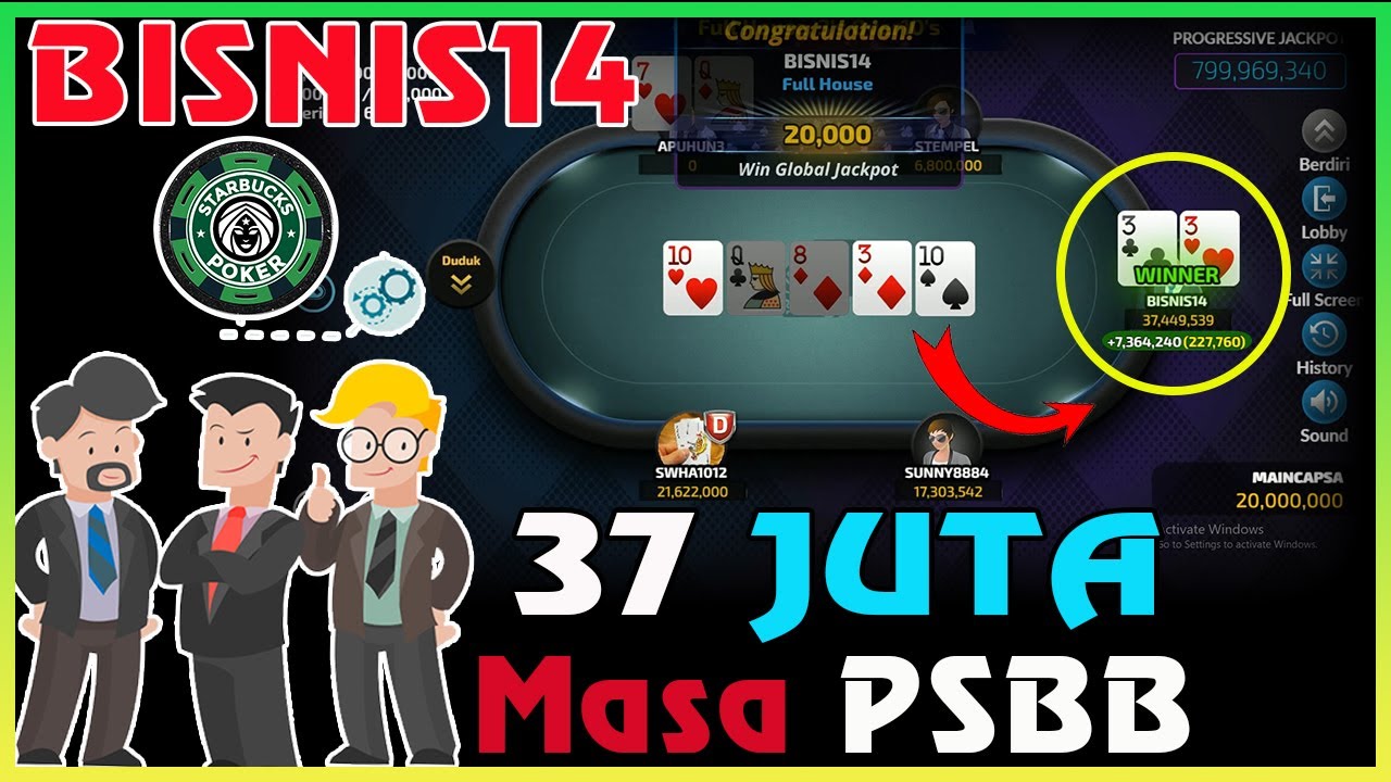 Bisnis14 Meraih 37juta Di Meja Pro Poker Online Starbuckspoker Youtube