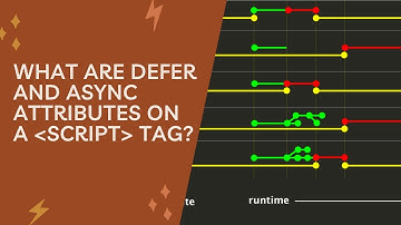 What are defer and async attributes on a script tag?