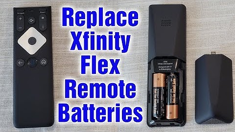 How To Replace Batteries On Xfinity Flex Remote
