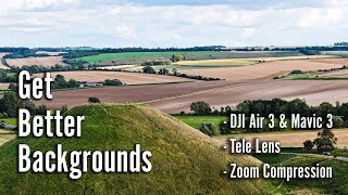 DJI Air 3 Zoom Compression Explained & Compared to Standard Lens