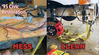 1995 Civic Restoration Part 18 - 5 WEEKS OF WIRING! by E-Dod 598 views 1 year ago 21 minutes