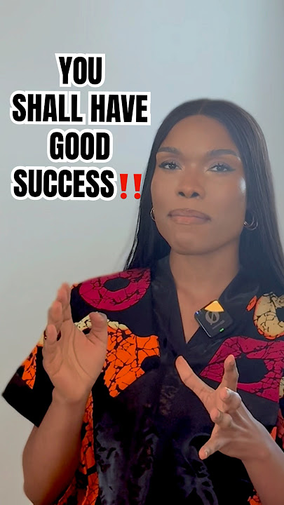YOU SHALL HAVE GOOD SUCCESS‼️