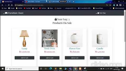 E-commerce website or Furniture store Website using angular js (with source code)
