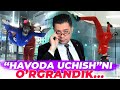 Bunaqasi hali bo'lmagan! Havoda "qushdek uchayotgan" ustozlarim va mening birinchi parvozim!!!