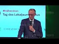 Lokaljournalismustag in Salzwedel - Kanzler Merz steht Bürgern Rede und Antowrt - 30. April 2026