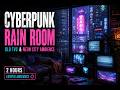 Old TVs In A Rainy Future City 🌧️ Cyberpunk Ambient Loop