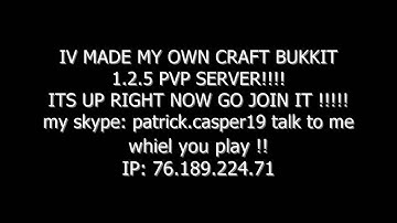 BUKKIT SERVER RELEASE!!! 1.2.5 server (im owner) :DDDDD