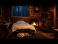 Tonight, Escape Into the Coziest Cabin in the Rain | Rain Sounds & Fireplace Ambience for Deep Sleep